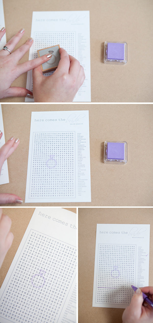 personalized bridal word search Purple is so cute what is your color