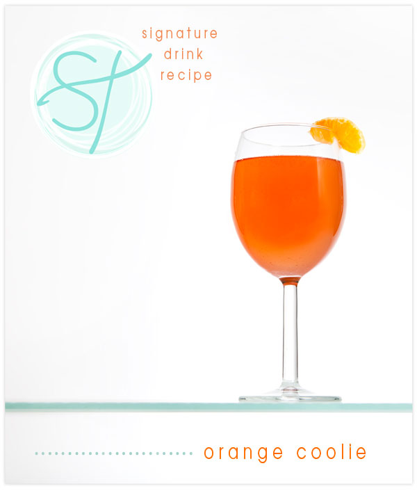 Perfect for a daytime wedding or a bridal shower this light beverage will